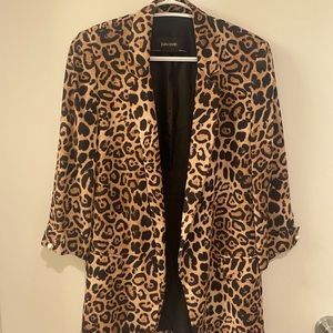 Zara Leopard Print Blazer